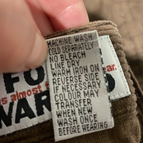 Fore Warned Corduroy Brown Skirt Button Front Mini Skirt Women's Size 14 - Picture 15 of 15